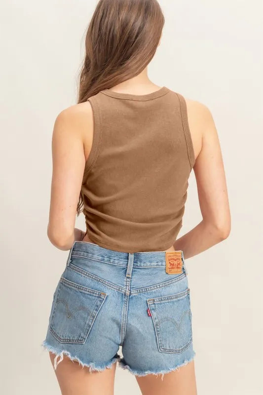 HYFVE Mineral Wash Rib Knit Tank - Brittney MADE