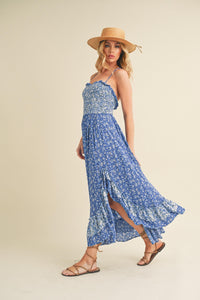 Aemi + Co Ditsy Floral Ruffled Hem Maxi Cami Dress - Brittney MADE
