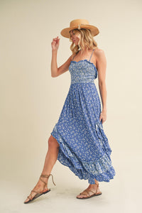 Aemi + Co Ditsy Floral Ruffled Hem Maxi Cami Dress - Brittney MADE
