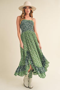 Aemi + Co Ditsy Floral Ruffled Hem Maxi Cami Dress - Brittney MADE