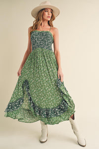 Aemi + Co Ditsy Floral Ruffled Hem Maxi Cami Dress - Brittney MADE