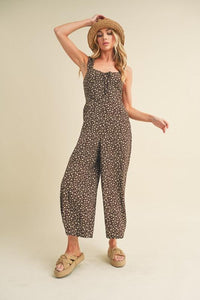Aemi + Co Floral Sweetheart Neck Wide Leg Jumpsuit - Brittney MADE