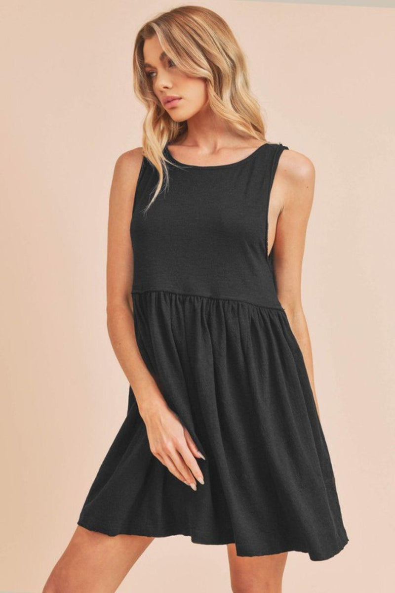 Aemi + Co Round Neck Mini Tank Dress - Brittney MADE