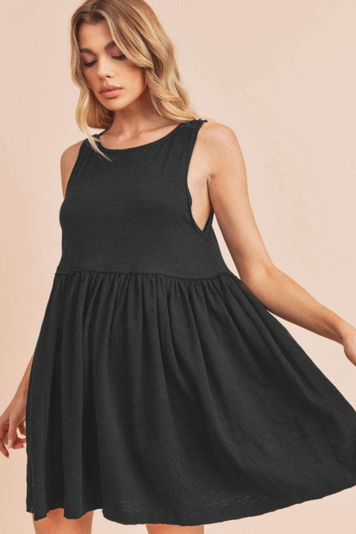 Aemi + Co Round Neck Mini Tank Dress - Brittney MADE