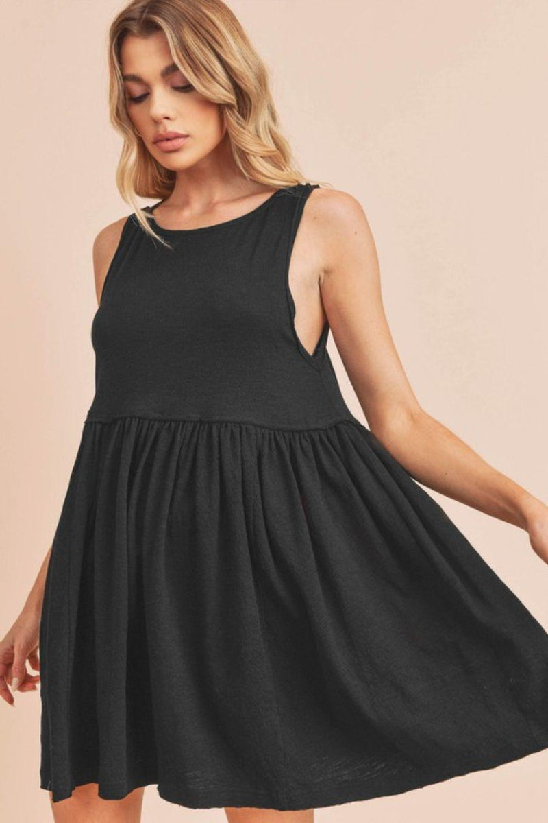 Aemi + Co Round Neck Mini Tank Dress - Brittney MADE