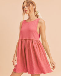 Aemi + Co Round Neck Mini Tank Dress - Brittney MADE