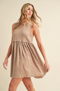 Aemi + Co Round Neck Mini Tank Dress - Brittney MADE