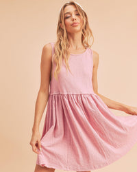 Aemi + Co Round Neck Mini Tank Dress - Brittney MADE