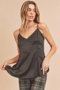 Aemi + Co Tie Back V-Neck Cami - Brittney MADE