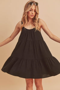 Aemi+Co Tiered Mini Cami Dress with Pockets - Brittney MADE