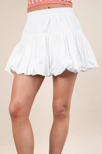 VERY J Bubble Mini Skirt with Inner Shorts - Brittney MADE