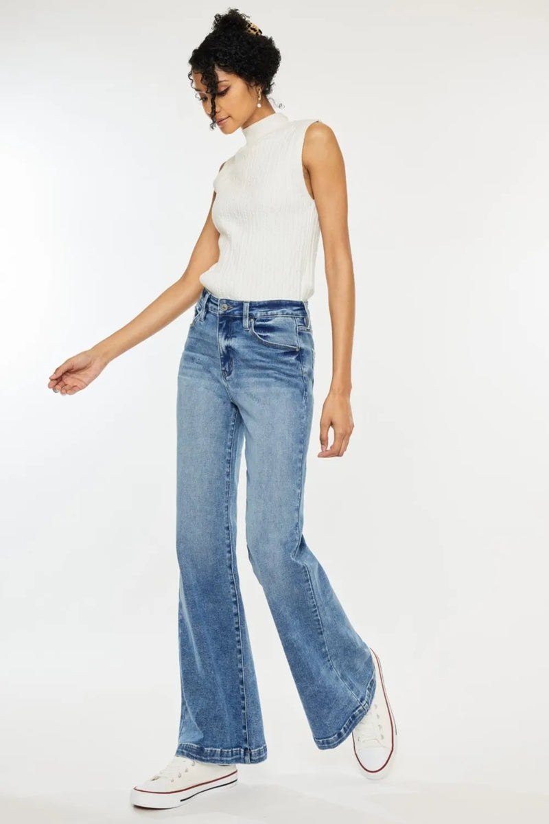 Kancan High Rise Wide Leg Jeans - Brittney MADE
