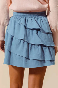 SO ME Asymmetrical Ruffled Game Day Skirt - Brittney MADE