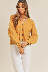 MABLE Long Sleeve Button Down Sweater Cardigan - Brittney MADE