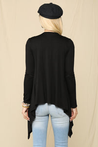 Celeste Full Size Open Front Knit Cardigan - Brittney MADE