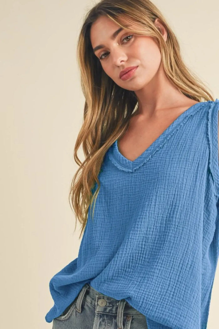 Aemi + Co V-Neck Wide Strap Tank - Brittney MADE