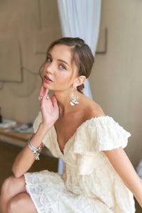 ADORA Tie Back V-Neck Ruffle Sleeve Dress - Brittney MADE