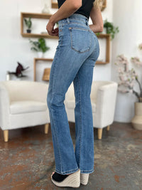 Judy Blue Full Size Mid-Rise Waist Straight Jeans - Brittney MADE