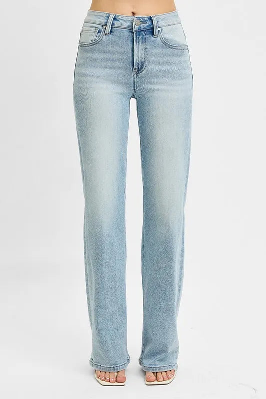 RISEN High Rise Wide Leg 90's Jeans - Brittney MADE