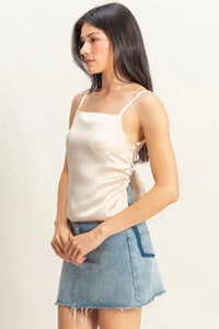 HYFVE Satin Back Tie Detail Cami - Brittney MADE