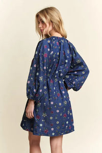 ADORA Batwing Sleeves Floral Dress - Brittney MADE