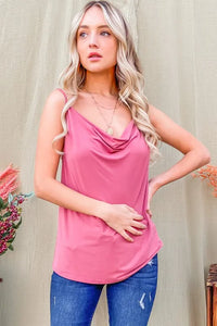 And The Why Cowl Neck Cami - Brittney MADE