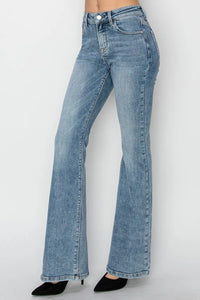 RISEN Full Size Mid Rise Bootcut Jeans - Brittney MADE