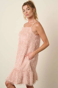Mittoshop Feather Ruffle Hem Mini Cami Dress - Brittney MADE