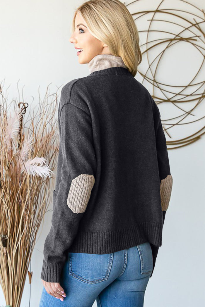 Heimish Full Size Long Sleeve V Neck Button Down Cardigan - Brittney MADE