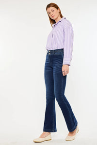 Kancan High Rise Double Waistband Flare Jeans - Brittney MADE