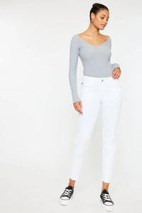 Kancan Mid Rise Ankle Skinny Jeans - Brittney MADE
