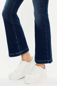 Kancan Mid Rise Button Fly Flare Jeans - Brittney MADE