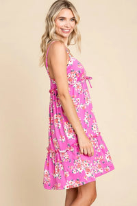 Culture Code Full Size Floral Ruffled Cami Dress - Brittney MADE