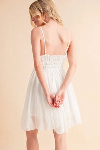 Aemi+Co Lace Detail Mini Cami Dress - Brittney MADE