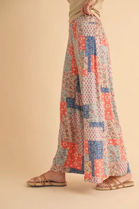 Aemi+Co Printed Wide Leg Pants - Brittney MADE
