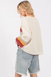 SAGE + FIG French Terry Color Block T-Shirt - Brittney MADE
