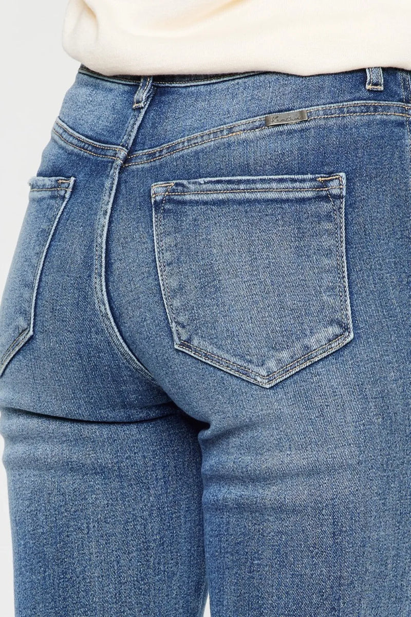 Kancan Cat's Whiskers High Waist Flare Jeans - Brittney MADE