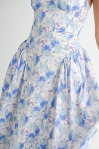 MABLE Sweetheart Neckline Floral Printed Midi Dress - Brittney MADE