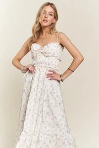 ADORA Smocked Floral Sweetheart Neck Cami Dress - Brittney MADE