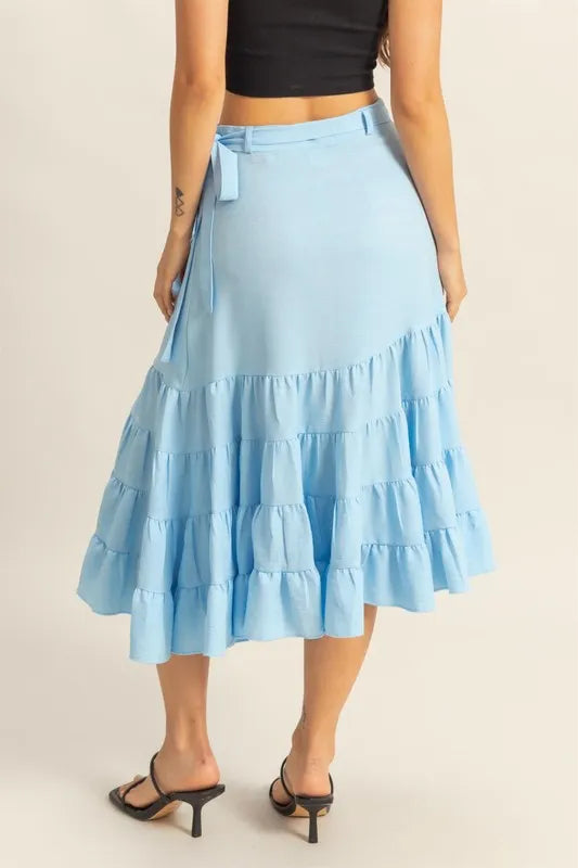 HYFVE Ruffled Tiered High Waist Skirt - Brittney MADE