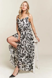 ADORA Ruffled Tiered Scoop Neck Cami Dress - Brittney MADE