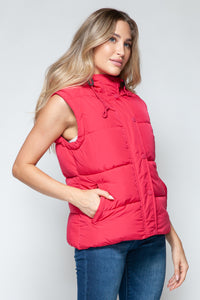 Snobbish Snap and Zip Closure Hooded Vest - Brittney MADE