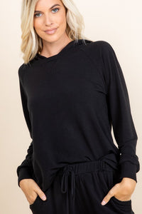 Super Lady Full Size Long Sleeve Hoodie and Tied Pants Set - Brittney MADE