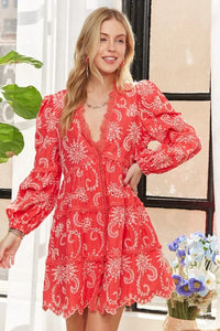 ADORA Puff Sleeve Floral Dress - Brittney MADE