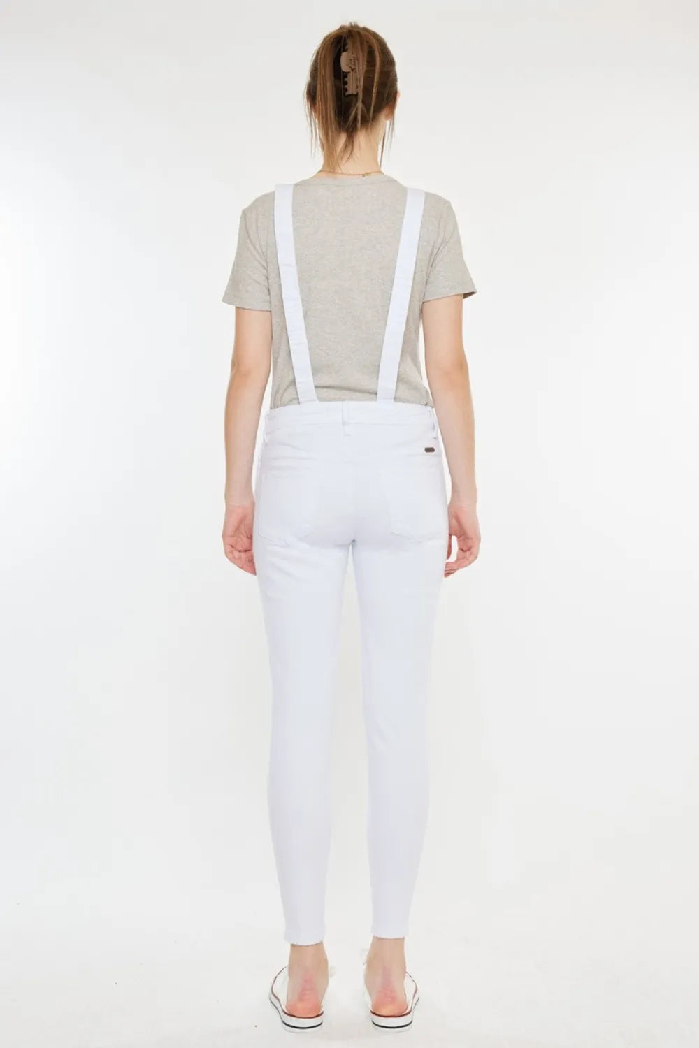 Kancan Distressed Skinny Denim Overalls - Brittney MADE