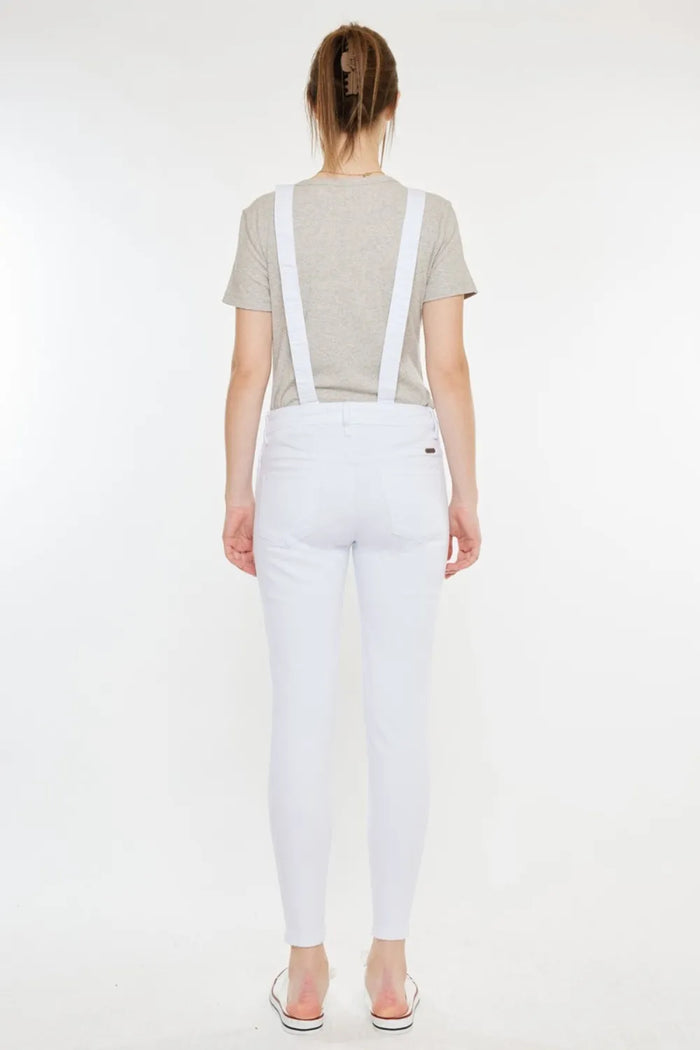 Kancan Distressed Skinny Denim Overalls - Brittney MADE