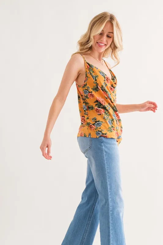 And The Why Floral Printed Casual Tank Top - Brittney MADE