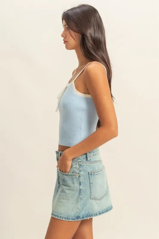HYFVE Square Neck Ribbed Knit Cami - Brittney MADE