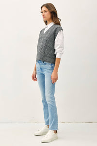Be Cool Cable Knit V-Neck Sweater Vest - Brittney MADE