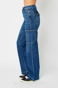 Judy Blue Full Size High Waist Cargo Jeans - Brittney MADE
